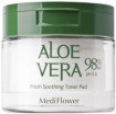       Medi Flower Aronyx Aloe Vera Fresh Soothing 98% pH 5.5 Toner Pad - SKINSOFT