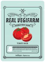        Fortheskin Super Food Real Vegifarm Double Shot Mask- Tomato - SKINSOFT