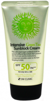      3W Clinic Intensive Green Tea Sunblock Cream - SKINSOFT