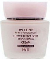     3W Clinic Flower Effect Extra Moisture Cream - SKINSOFT