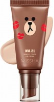   Missha Line Friends Edition Perfect Cover BB Cream #21 (Light Beige) - SKINSOFT