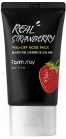      Farm Stay Real Strawberry Peel-Off Nose Pack - SKINSOFT