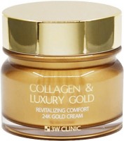         3W Clinic Collagen & Luxury Gold Revitalizing Comfort 24K Gold Cream - SKINSOFT